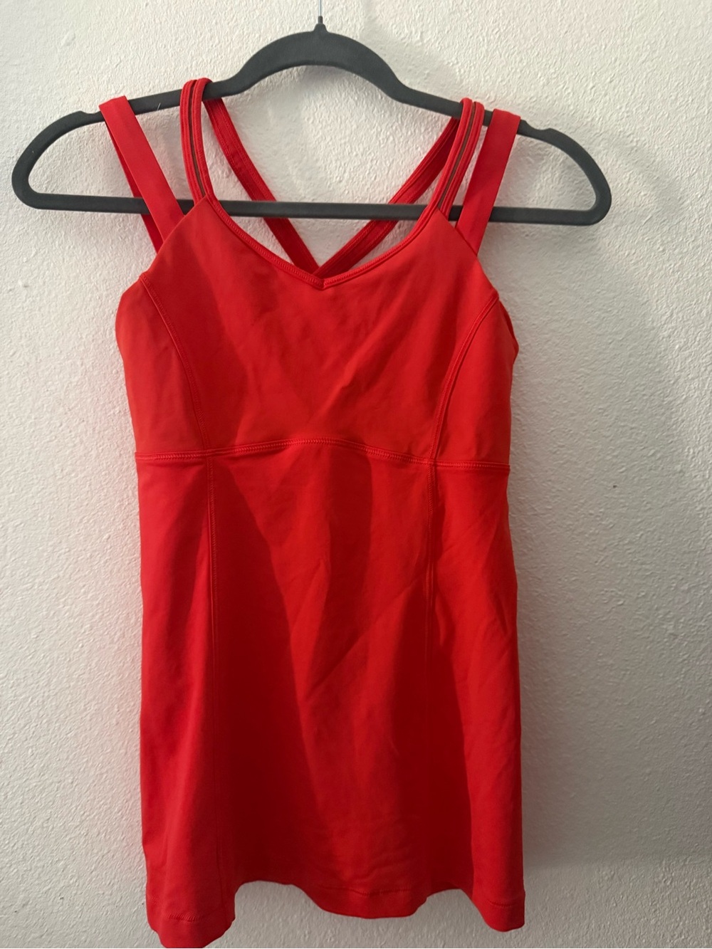 Lululemon Vibrant Red Strappy Athletic Top